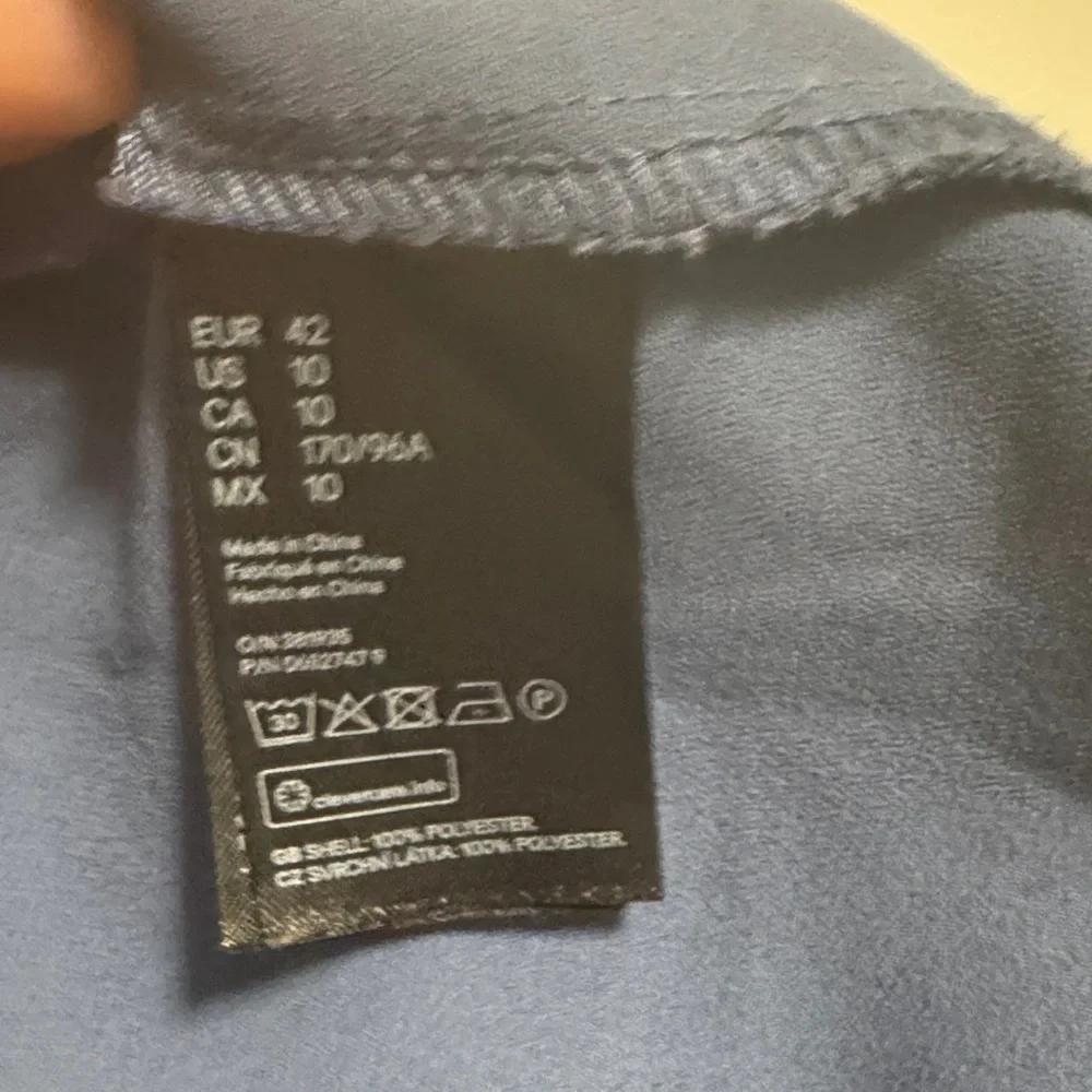 H&M Elegant Blue Women's Knee Length Dress Size 10 - Picture 10 of 10